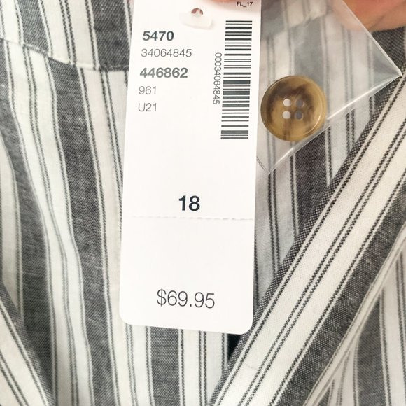 In Every Story - Linen Button Front Pull-On Midi Skirt - Picture 8 of 10